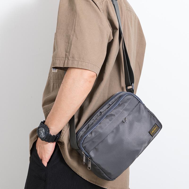 Japanese Minimalist Men's Casual Crossbody Bag - Oxford Cloth Shoulder Bag in Workwear Style