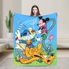 Daisy Duck and Donald   Blanket  Super Warm Print Plush Throw Blanket For Kids Couch Chair Flannel Bedspread Bed Cover