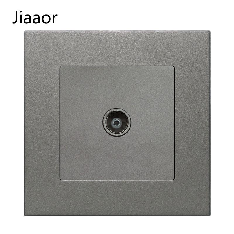 Grey British Standard Double Gang Switch Socket with USB & Type C - Hong Kong/Macau Compatible, Concealed 86 Type