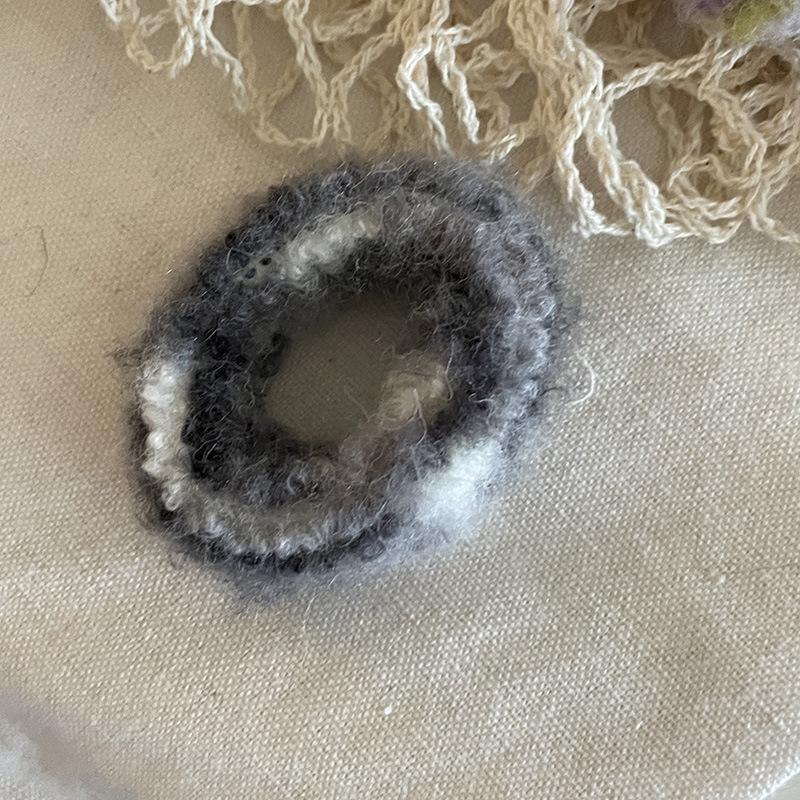 High Elasticity Ombre Mohair Seamless Hair Tie for Women's Bun & Ponytail