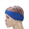 Children Adult Swimming Ear Head Band Neoprene Elastic Hairband Swimming (Blue L)