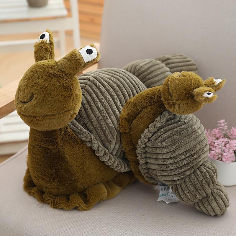 Niedliche Plüschschnecke Weiche Puppe Spielzeug für Kinder Lebensechtes Insektendesign, Perfektes lustiges Geschenk