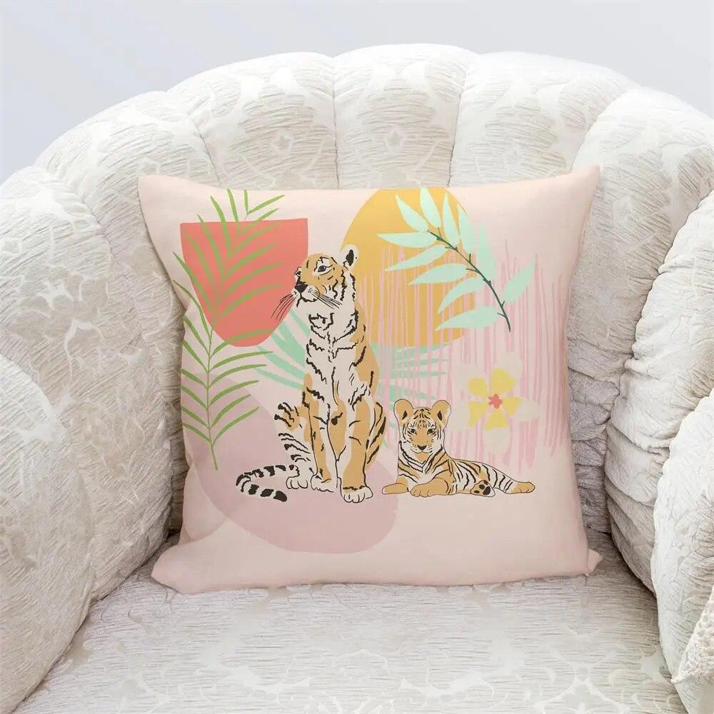 Bedroom Living Room Home Cushion Cover Geometric Abstract Pillowcase Modern Office Decor
