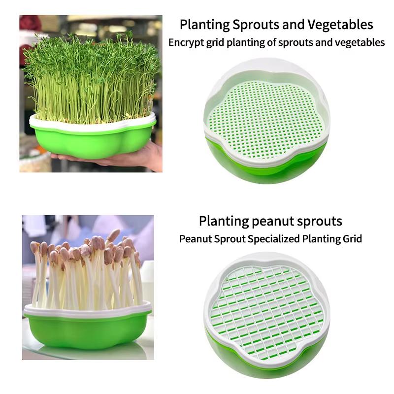 Hydroponic Peanut Sprout Germination Box Seedling Tray Planting Pot for Bean Sprouts - Gardening Tool for Home Farming