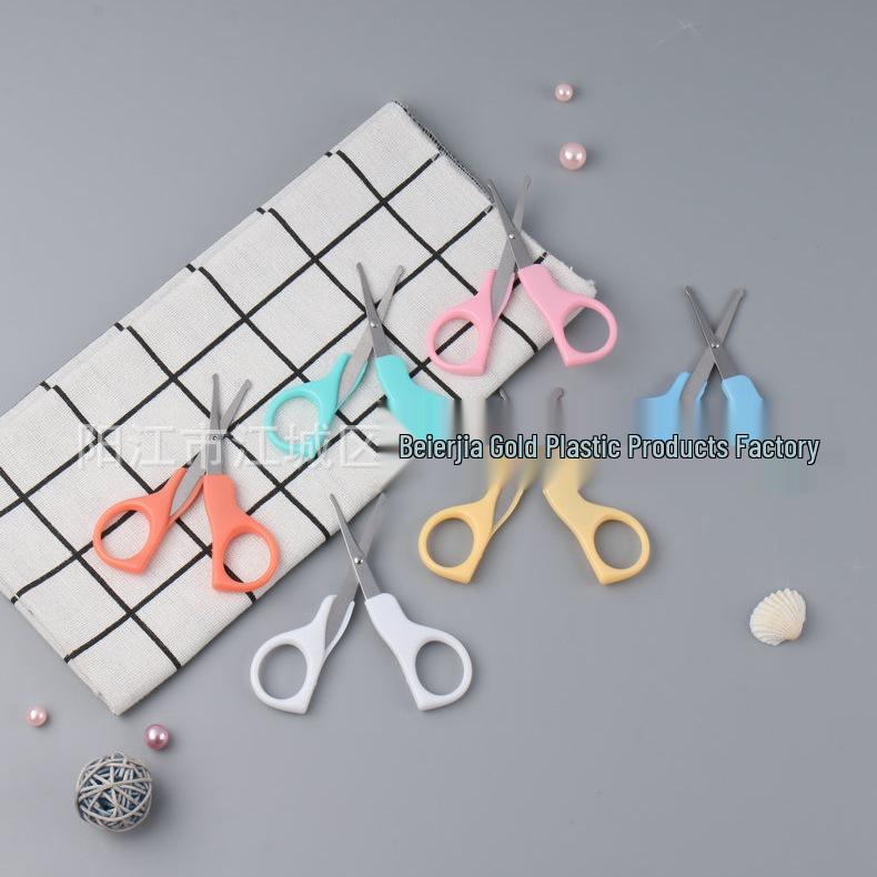 Round-Head Child Safety Craft Scissors with Plastic Handle