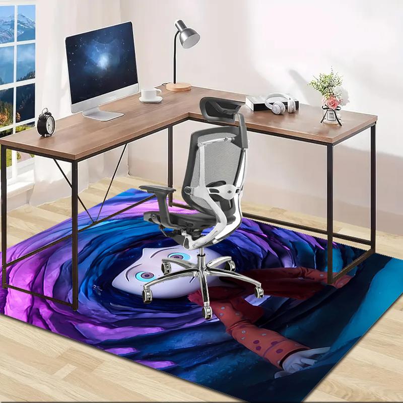1pc C-Coraline (4) Design Area Rug - Non-Slip, Soft & Cozy Floor Mat for Living Room, Bedroom, Office - Indoor/Outdoor Decorative Carpet