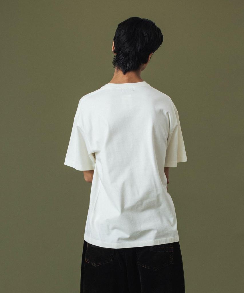 [Extra Large] Drip Logo Short Sleeve Tee, DRIP LOGO S/S TEE 101253011021, Off White, XL