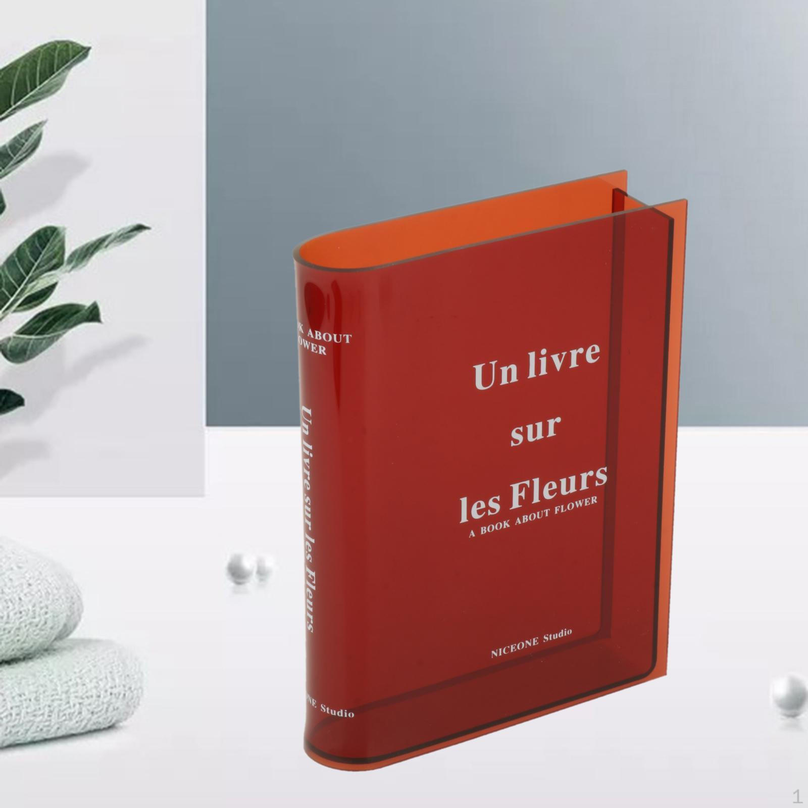 Acrylic Tabletop Vase Elegant Modern Decorative Centerpiece Ornamental Accessory Handcrafted