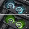 CIC1 For Opel Vauxhall OPC Line Logo Antara Astra Corsa Meriva GSI Emblem Led Car Water Cup Mat Drink Holder Auto Interior Decorative