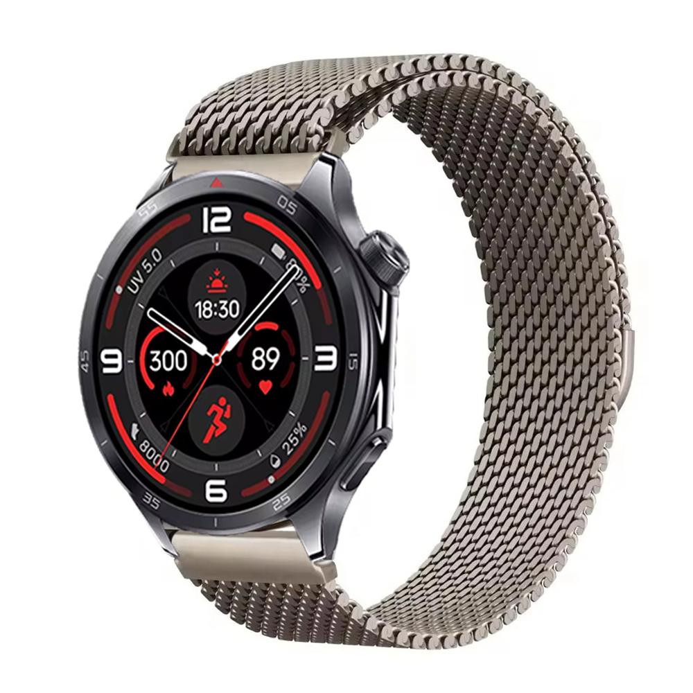 22mm 20mm 18mm Milánský řemínek pro Oneplus Watch 3 46mm 43mm/Lite/2/2R Magnetický náramek pro OPPO Watch S/X2 mini Ocelový náramek na zápěstí