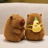 Popular Burger Backpack Kapibara Cute Capybara Plush Toy Doll Cute Children's Doll Gift