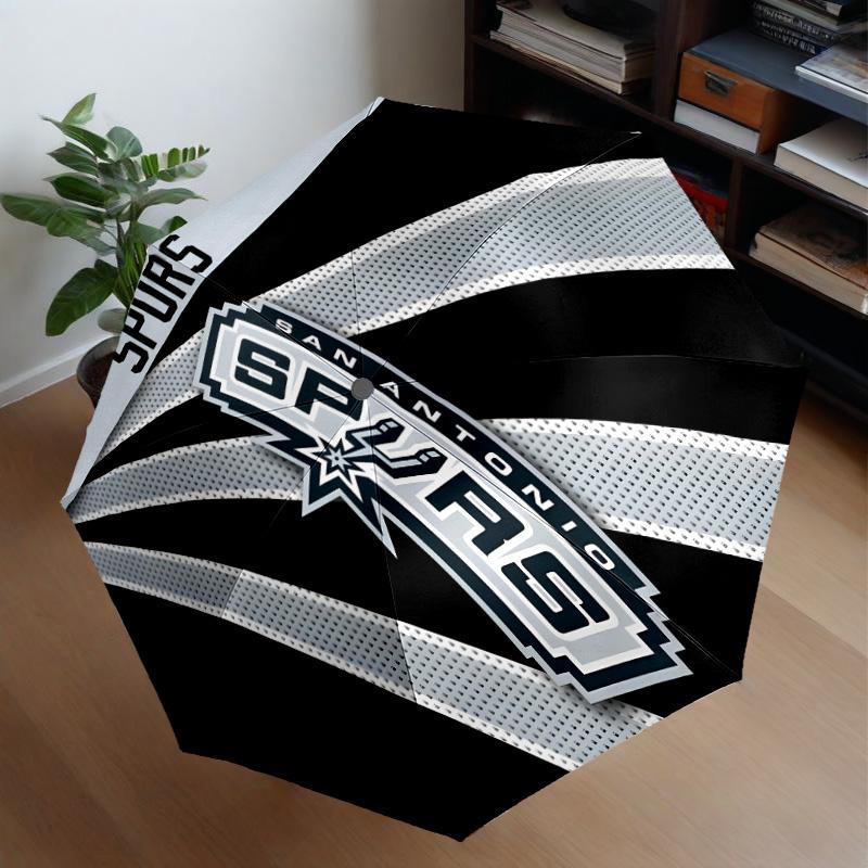 San Antonio Logo Umbrella 8-Frame for Travel, Camping, Casual Lightweight Portable Umbrella, Essential for Every Family Holidays Gift