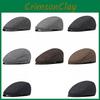 Lattice Pattern Cotton Beret  Hat For Men With Adjustable Casual Outdoor Travel