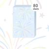80 Blatt Rainbow Rhythm Koreanischer Stil Minimalistisches Notizbuch mit dekorativem Hintergrundpapier kompatibel mit M5-Innenseiten