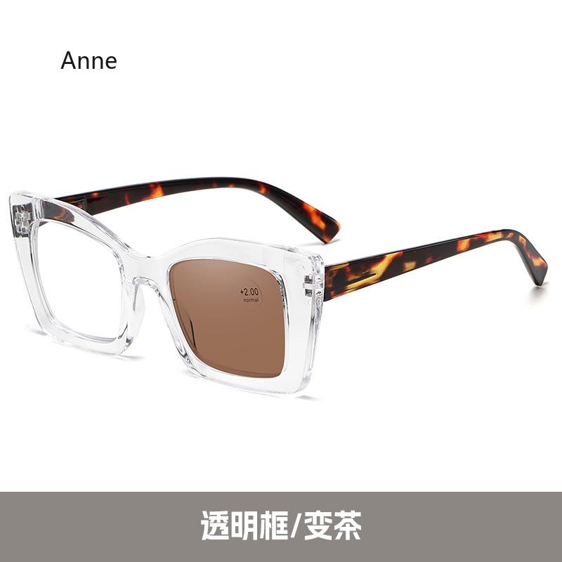 

2 in 1 Smart Photochromic Reading Glasses for Women Luxury Presbyopia Sunglasses Unisex Farsighted Eyewear Prescription +1.0+1.5 4