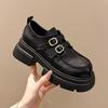 Small leather shoes women's autumn new comfortable and versatile platform shoes