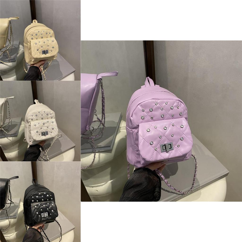 Fashionable Pu Crossbody Bag With Detailing And Chain Strap For Casual Outings