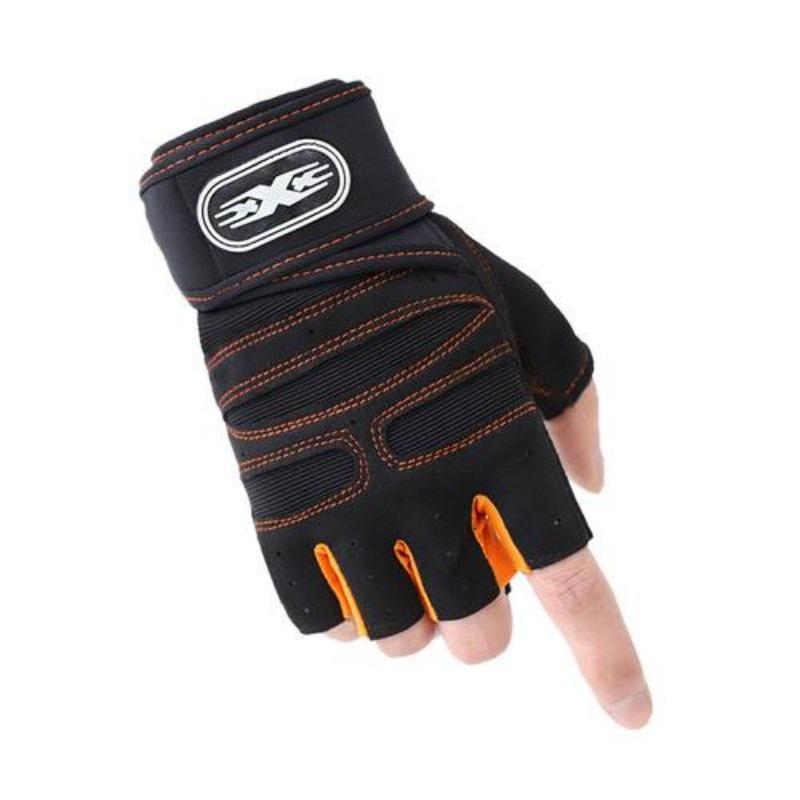 Gym Gloves Fitness Heavyweight Training Gloves Men Women Body Building Half Finger Non-Slip Gloves Wrist Weightlifting Sports