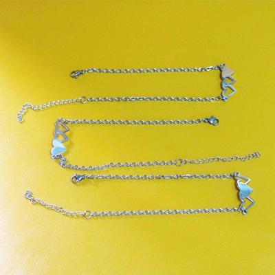 3 Sisters Bracelets Best Friends Necklace for 3 Set of 3 Heart Bracelets 3 BFF 3 Bestie Long Distance Friendship Gift