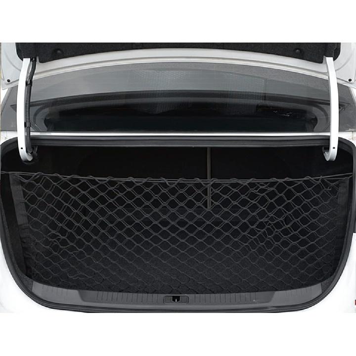 Hanemia Car Rear Cargo Net, Adjustable Elastic Storage Organizer Net, Trunk Cargo Storage Net, Universal Fit For Car, Vehicle, SUV (35.4" X 11.8")