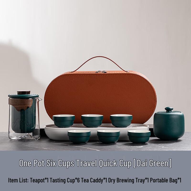 LISM Portable Ceramic Tea Set
