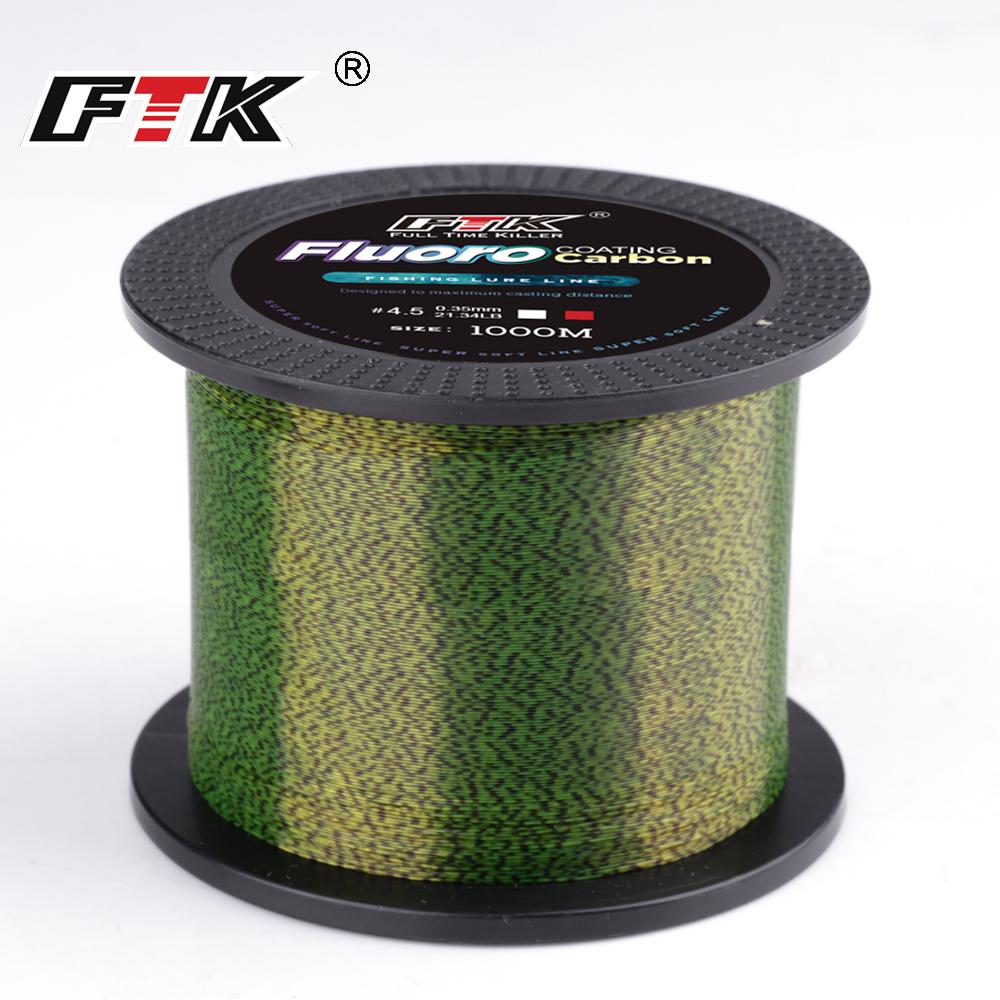 FTK Spotted 1,000-Meter Camouflage Nylon Line, Color-Changing Fishing Line, Abrasion-Resistant Main Line