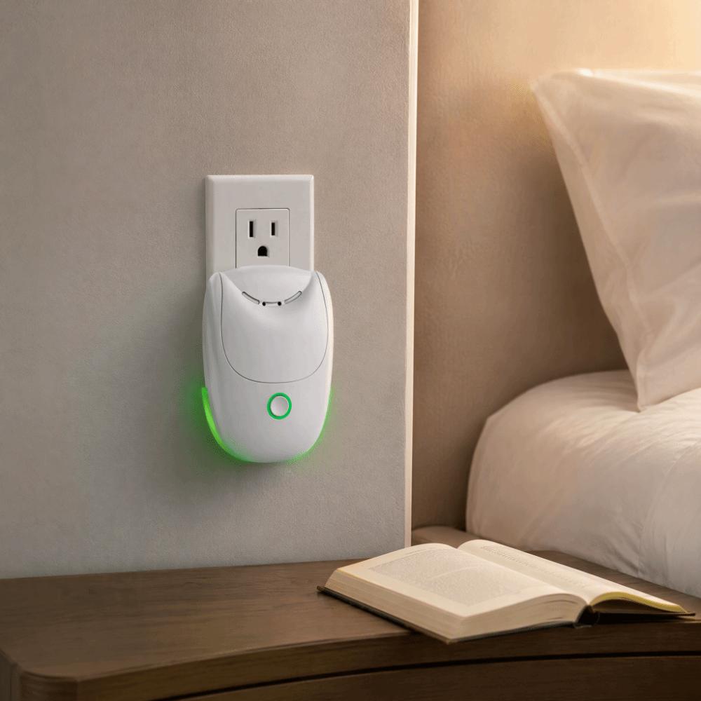Intelligent Plug In Air Purifier US Plug Air Ionizer Negative Ion Generator Bedroom Use