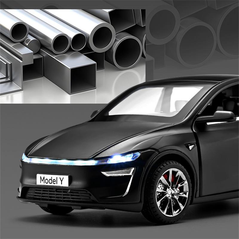 1/32 2025 Model Y SUV Alloy Car Model Diecasts Metal New Energy Vehicles Car Model Simulation Sound and Light Childrens Toy Gift