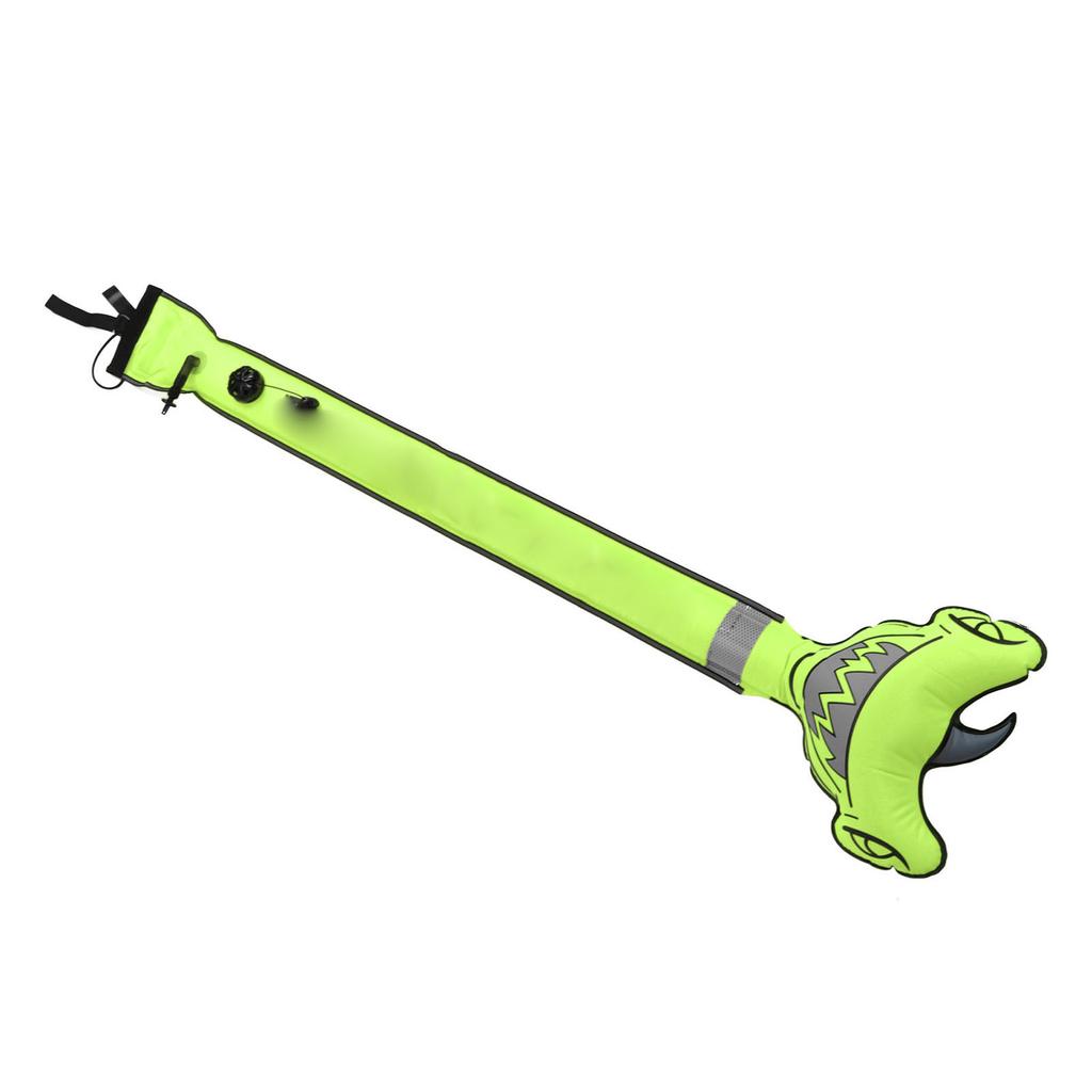 Surface Marker Buoy Scuba Diving Inflatable Safety Tube Hammerhead Shark Signal Marker Buoy Tube High Visibility