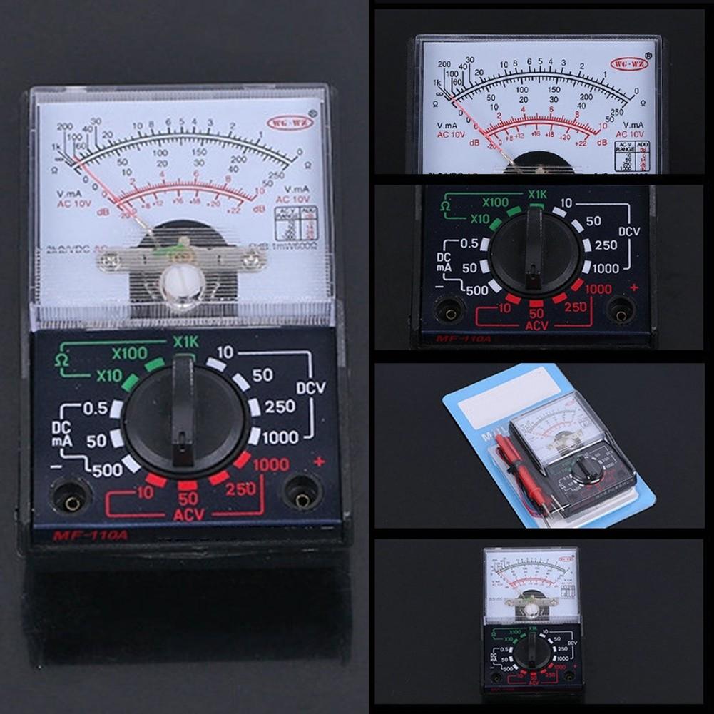 MF110 Pointer Voltmeter Amperemeter Multifunction Tool for AC/DC Voltage and DC Current Measurement In Workshop Environments