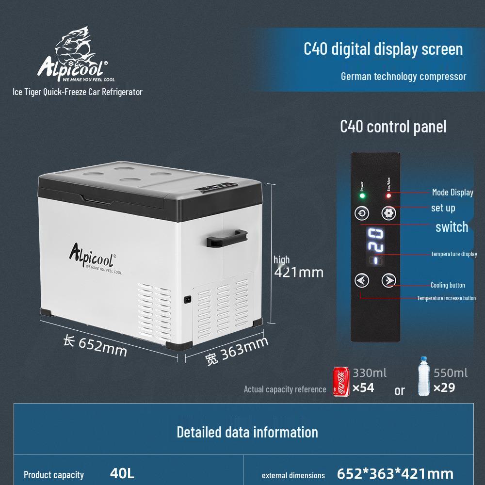 Ledový tygr Alpicool Autochladnička Kompresor s řídicí deskou ZH25G35G