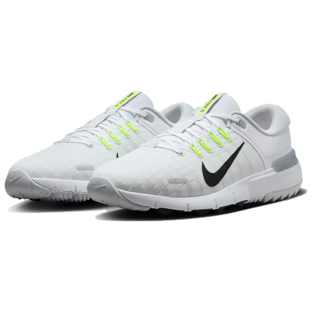 Nike Free Golf Next Nature Wide White Black Unisex Sneakers Pure-Platinum Wolf-Grey FQ7875-101