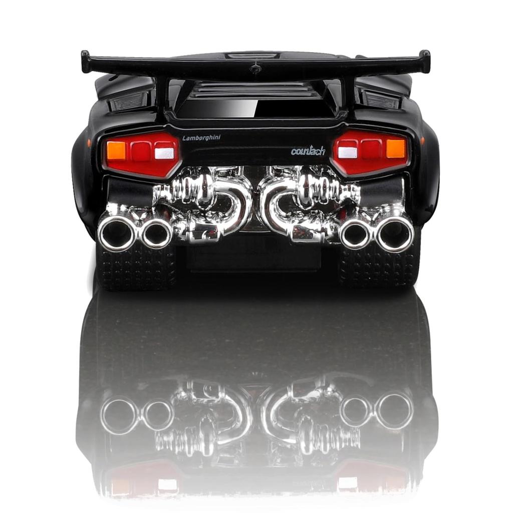 Maisto Měřítko Muscle Machines Série Odlévaný Model Auta Countach Černá 1/64 6-8 (Lamborghini - 15578)