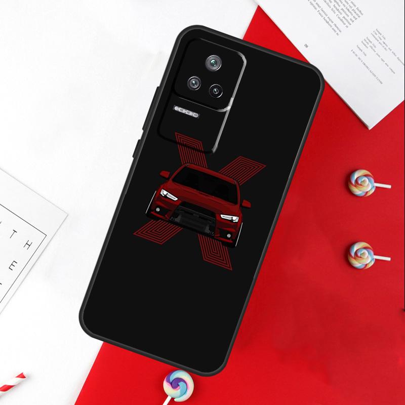JDM Car Evo Case For Xiaomi 13 12 Lite 12X 11T 12T Pro Cover For POCO F5 X5 X3 Pro X4 F4 GT F3 C40 M5s