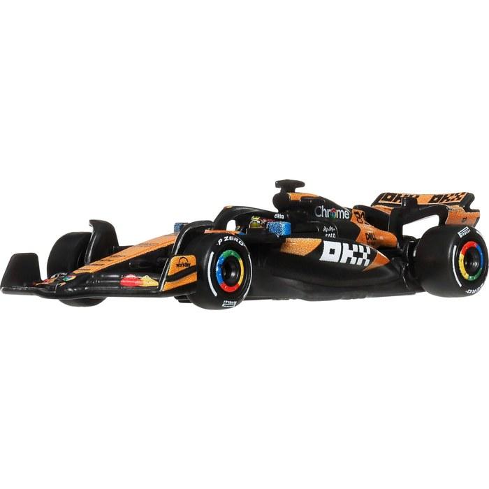 Hot Wheels 1/64 Scale Premium Diecast Formula 1 Collectible Toy Race Car with Real Rider Tires & Metal Body/Chassis, Multicolor, 1.0827