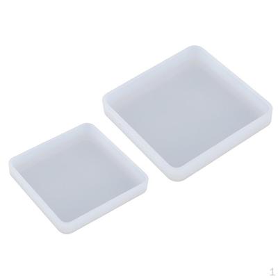 2 Pièces Résine Carrée pour DIY