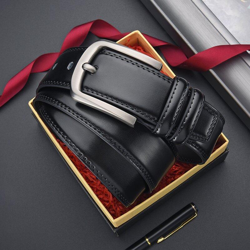 Belt Men'S Leather Premium Jeans Belt Men'S Waist Seal Belt