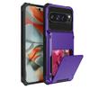 180° Flip Wallet Kartenfach Hartes PC+Weiches TPU Stoßfest Einfarbiges Handyhülle Für Google Pixel 9 9A Pro XL Bumper Rückseite