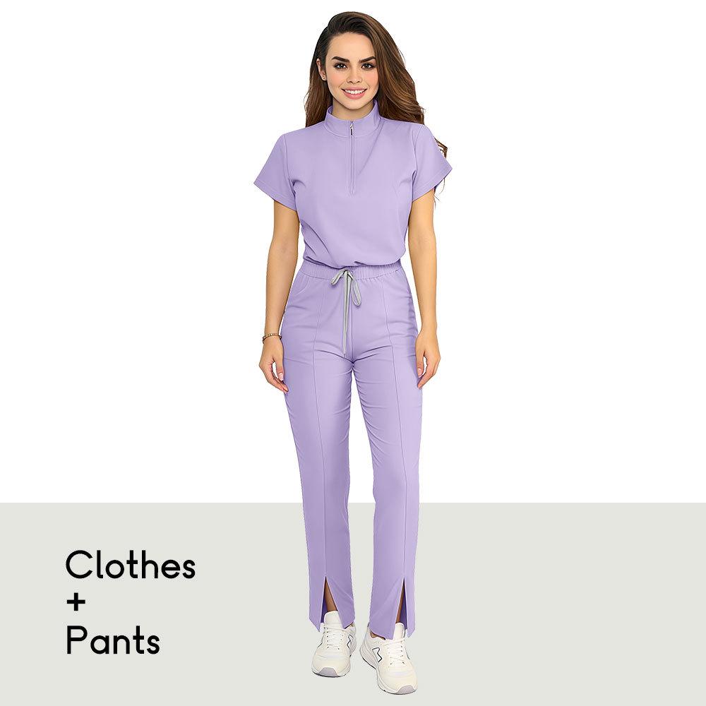Unisex Short-Sleeve Medical Uniform Set: Handwashing, Doctor, Surgical, Dental, Hospital, Nurse Gown.