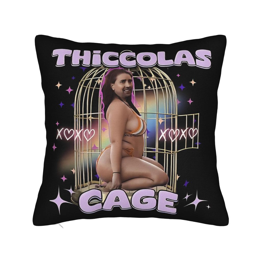 Nicolas Cage I Love My Boyfriend Birthday Prank Meme Gift Weird Pillow Case Pillow Cover Print Pillowcases For Living Room Chair