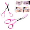 1Pc Eyebrow Scissors with Comb, Eyebrow Makeup Scissors, Stainless Steel Scissors, Mini Trimming Supplies, Safety Makeup Scissors