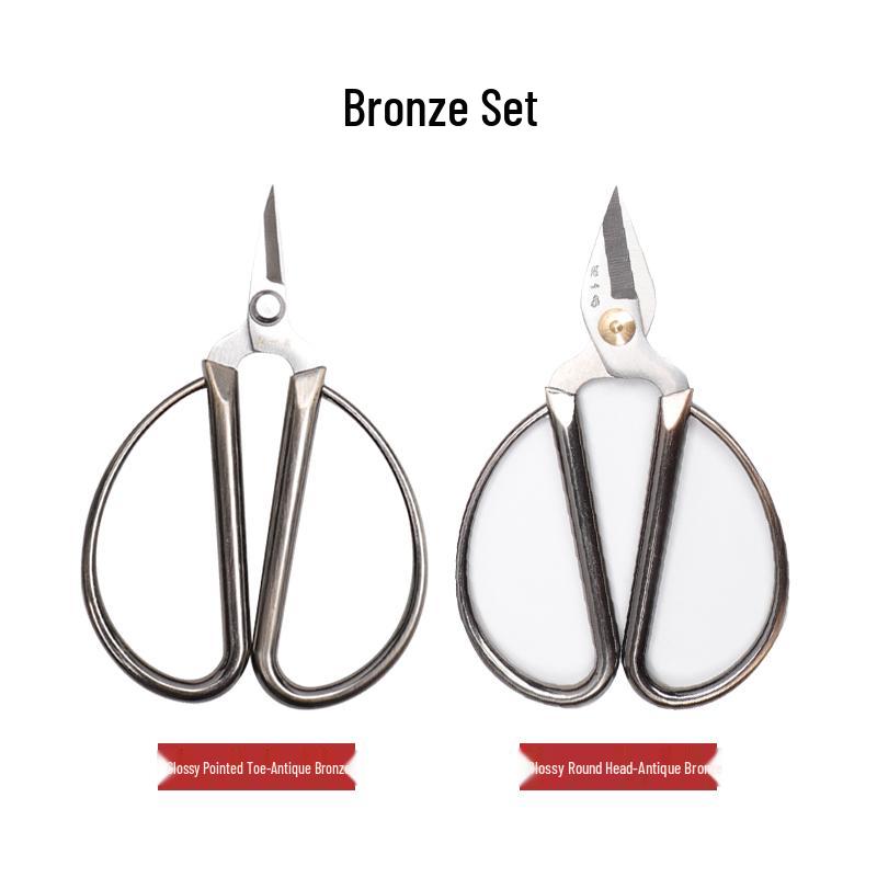 Stainless Steel Alloy Groove Pointed Nail Scissors for Manicure and Toenails