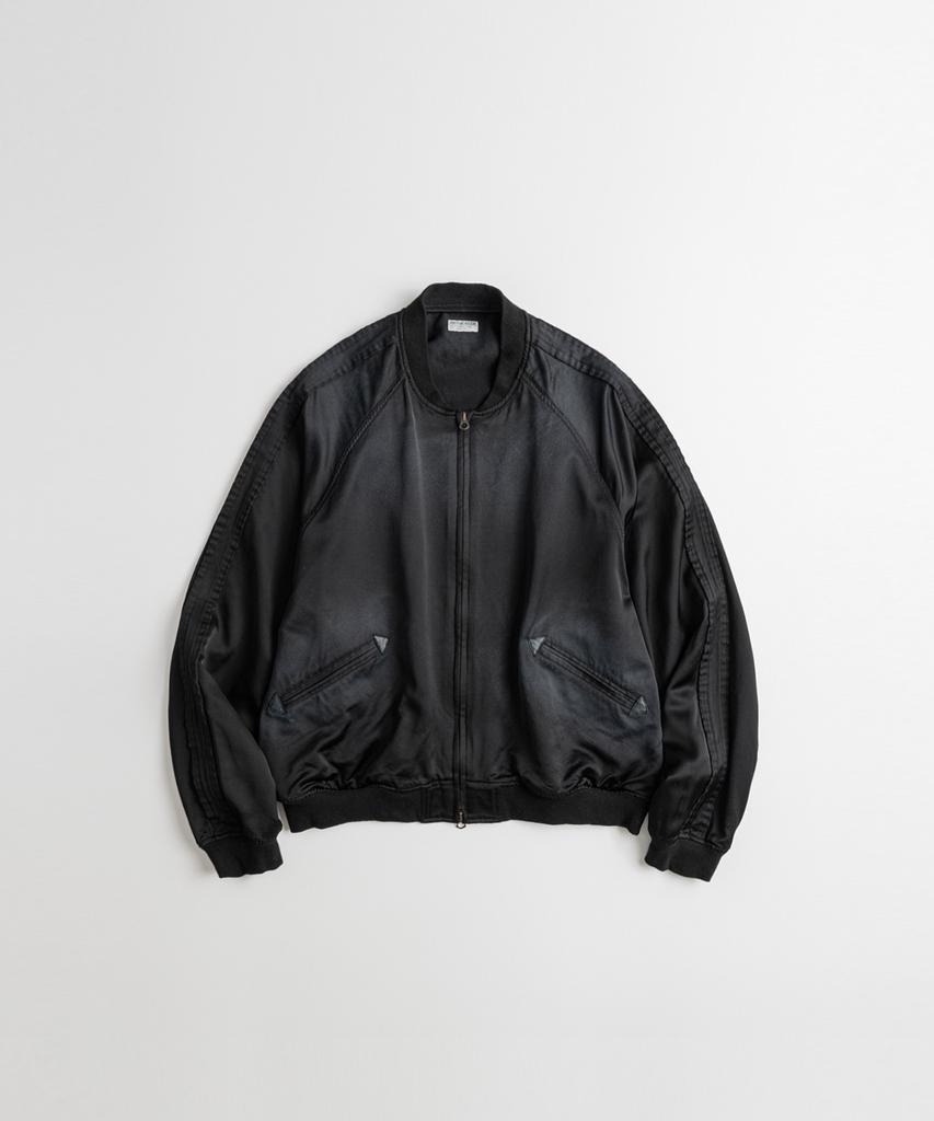 Beheavyer Washed Wool Souvenir Jacket Black