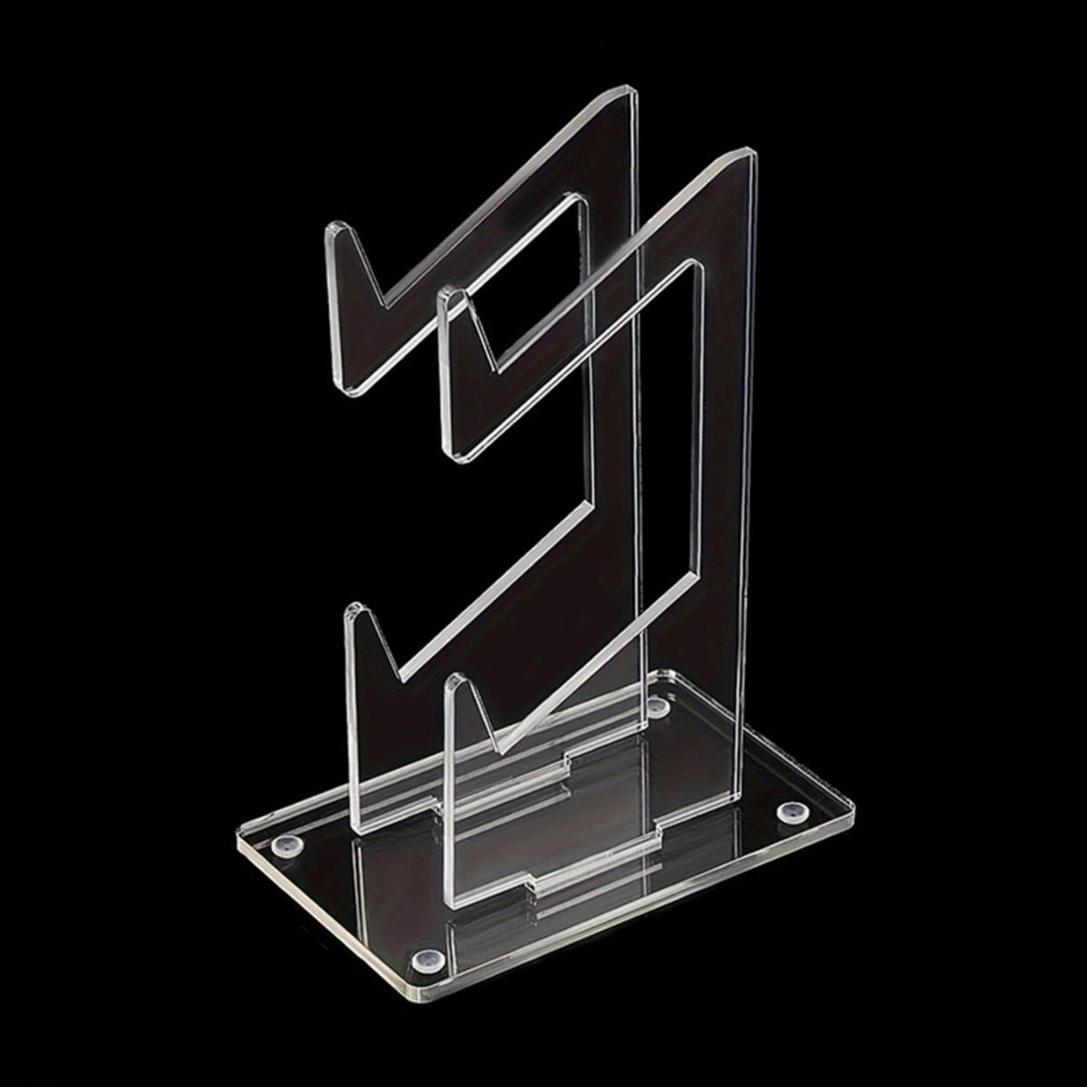 

Universal Dual Controller Stand Desk Controller Transparent Acrylic Holder Gamepad Joystick Mount one size прозрачный