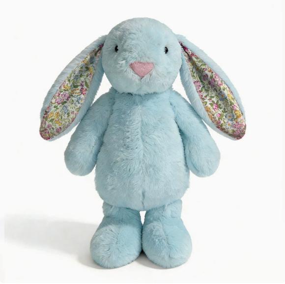 Juguete de Peluche de Conejo Floral Adorable de 23 cm Muñeco de Conejo Relleno Suave Abrazable con Orejas Florales Regalo de Cumpleaños para Niña Coleccionistas de Peluches