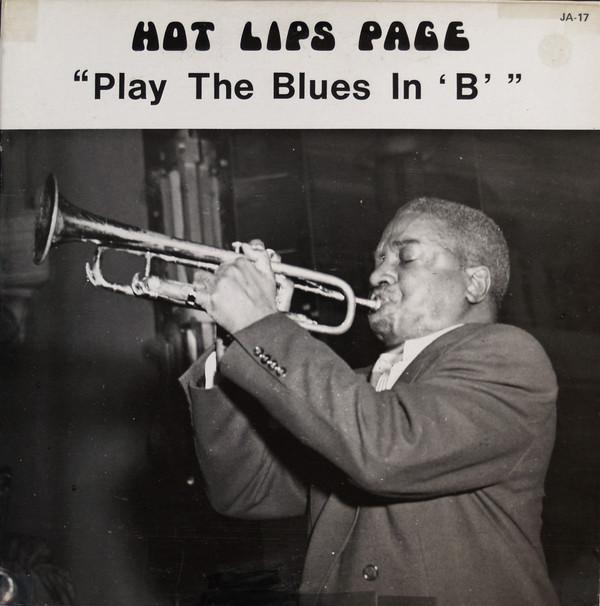 

LP Record HOT LIPS PAGE - Play The Blues In B JA17 Jazz Archives 1974 US Jazz Used