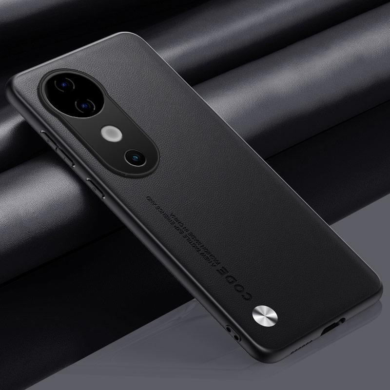 Luxury PU Leather Case For Vivo V40 Pro 5G Back Cover Matte Silicone Shockproof Full Protection Phone Case For Vivo S19 Pro