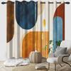 Blackout Abstract Geometric Art Curtains Multicolor Bedroom Living Room Kitchen Decorative Top Curtain Modern Polyester With Grommet Washable Ready