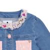 French Cat Denim Flower Shapo Pocket Jacket Q51dck040n4