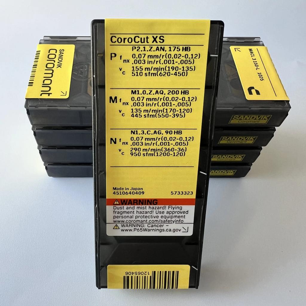 Sandvik / MACL3150-L 1025 / Industrial Indexable Carbide Inserts 10 Pcs